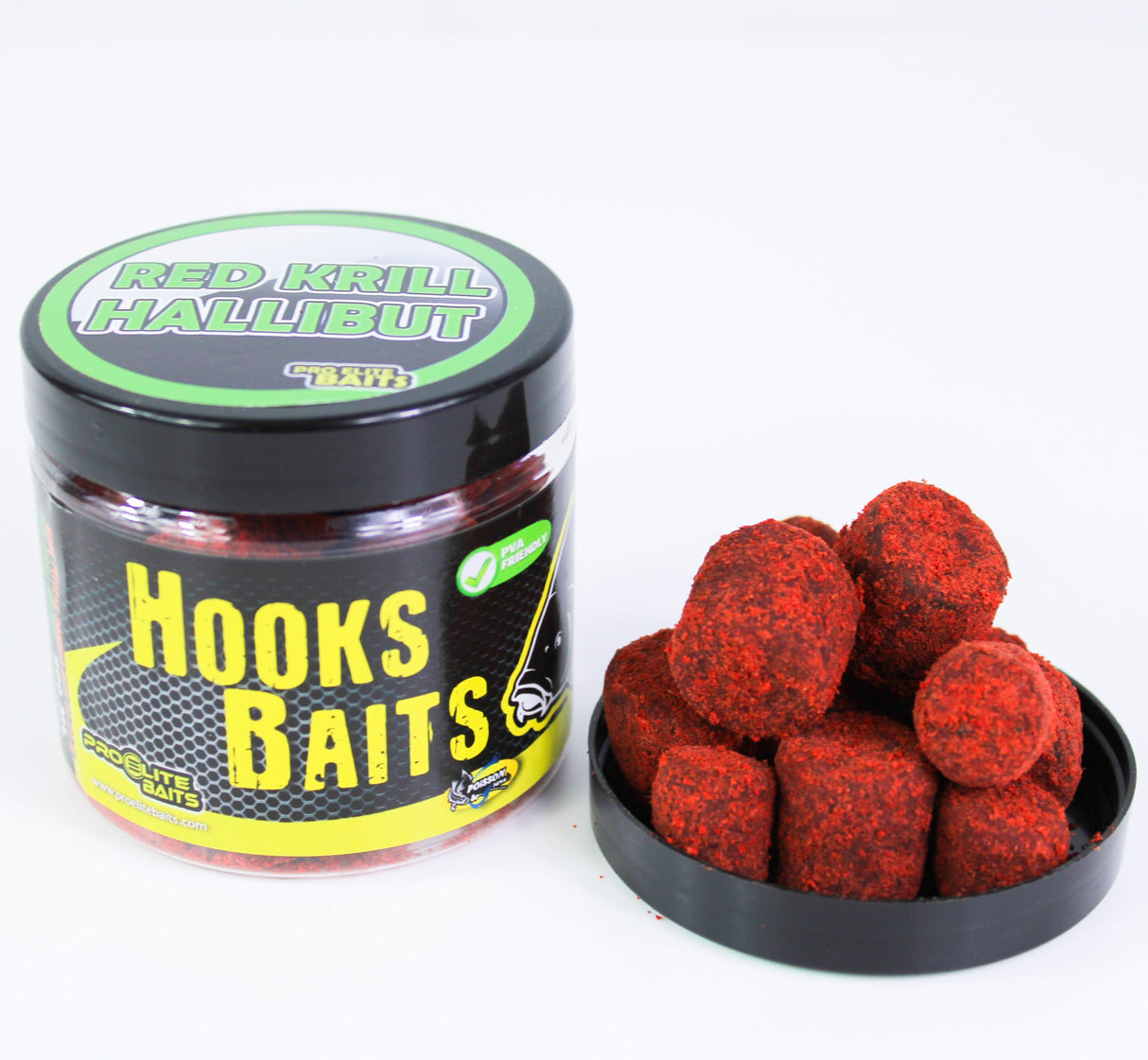 Hook Pellets en polvo Pro Elite Baits Red Krill Halibut 14-20 mm