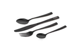 Juego de cubiertos Fox CookWare acero inoxidable negro