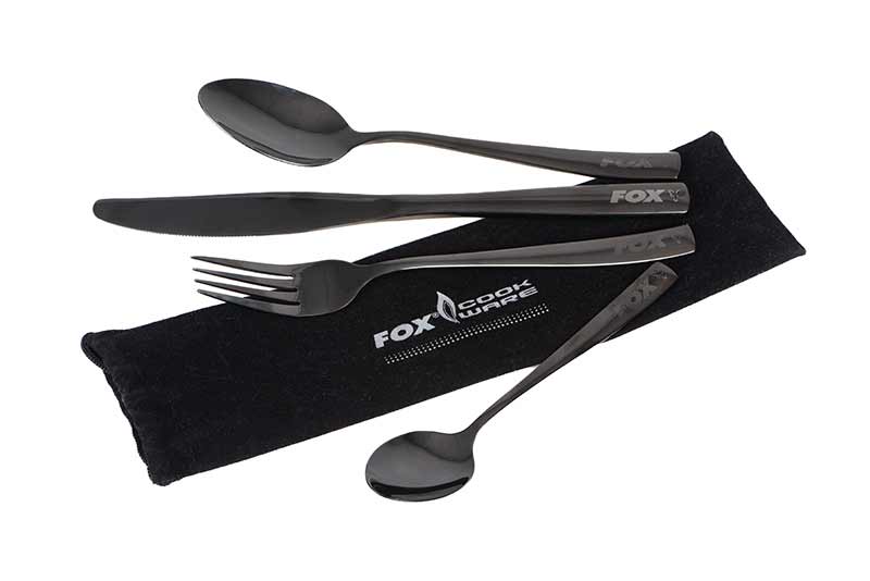 Juego de cubiertos Fox CookWare acero inoxidable negro