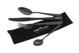 Juego de cubiertos Fox CookWare acero inoxidable negro