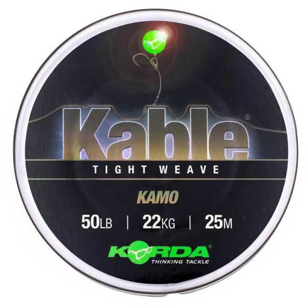 Leadcore Korda Kable Tight Weave Kamo 50 lb / 25 m