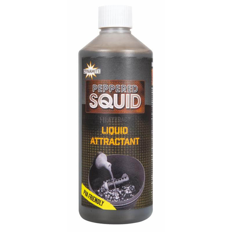 Líquido Dynamite Baits Peppered Squid 500 ml