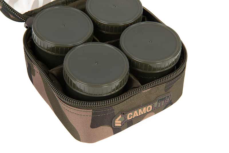 Macuto de 6 botes de cebo Fox Camolite