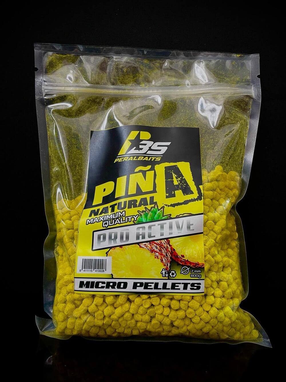 Micro Pellets Peralbaits Piña Natural 7 mm
