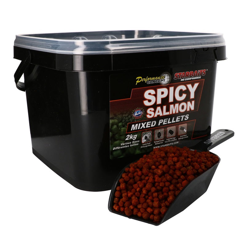 Mix de pellet Starbaits Spicy Salmon 2 Kg