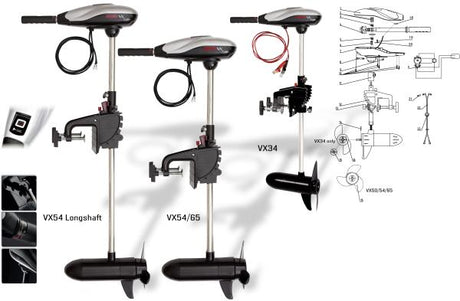 Motor eléctrico Rhino VX 54 Long Shaft Motor Fueraborda Eléctrico
