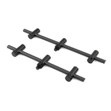 Pack 2 Buzz bars ajustables Fox Black Label Carbon 3 cañas 22 - 25 cm