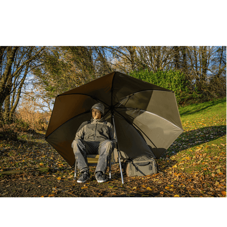 Paraguas Korum Progress Graphitalye 1,35 x 2,1 m - Tienda Carpfishing