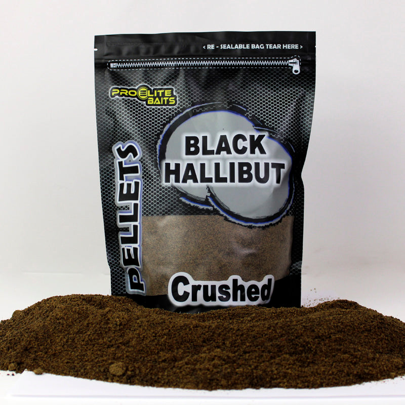 Pellets triturados Pro Elite Baits Halibut Negros 900 g