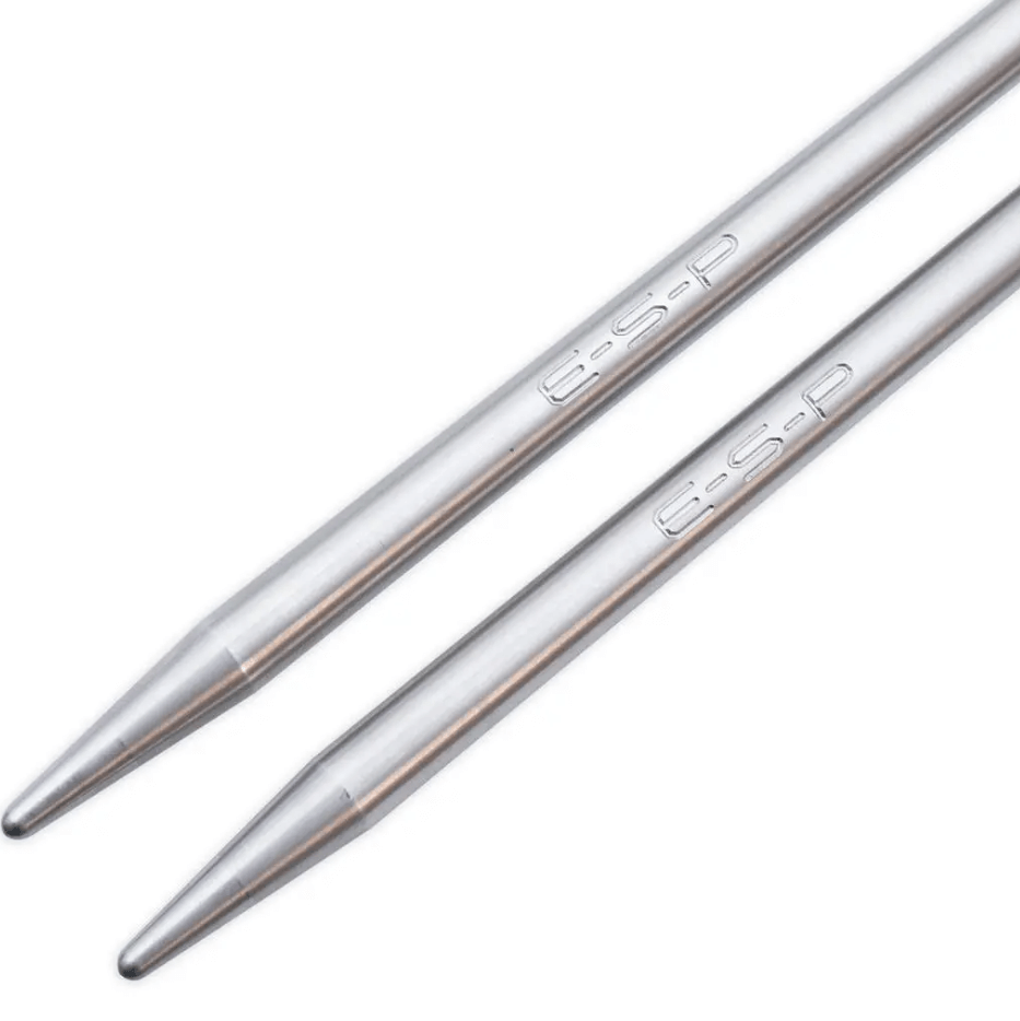 Pica de distancia ESP Wrap Sticks, dos palos de acero inoxidable para carpfishing, con punta acrílica.