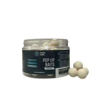 Pop Ups Nano Baits Squid Blanco 15 mm