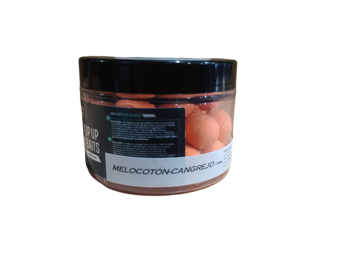 Pop Ups Nano Baits Peach Crab Naranja 15 mm