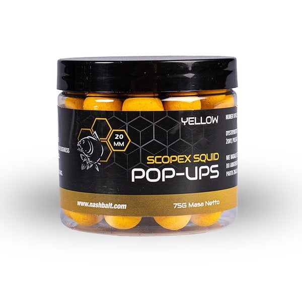 Pop Ups Nash Scopex Squid Amarillo 20 mm