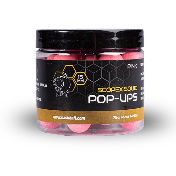 Pop Ups Nash Scopex Squid Rosa 15 mm