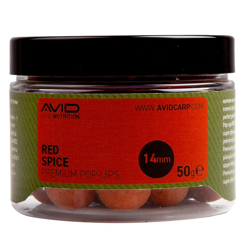 Pop ups Avid Carp Premium Red Spice 14 mm