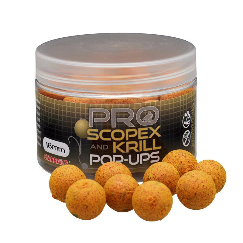 Pop ups Starbaits Probiotic Scopex Krill 16 mm