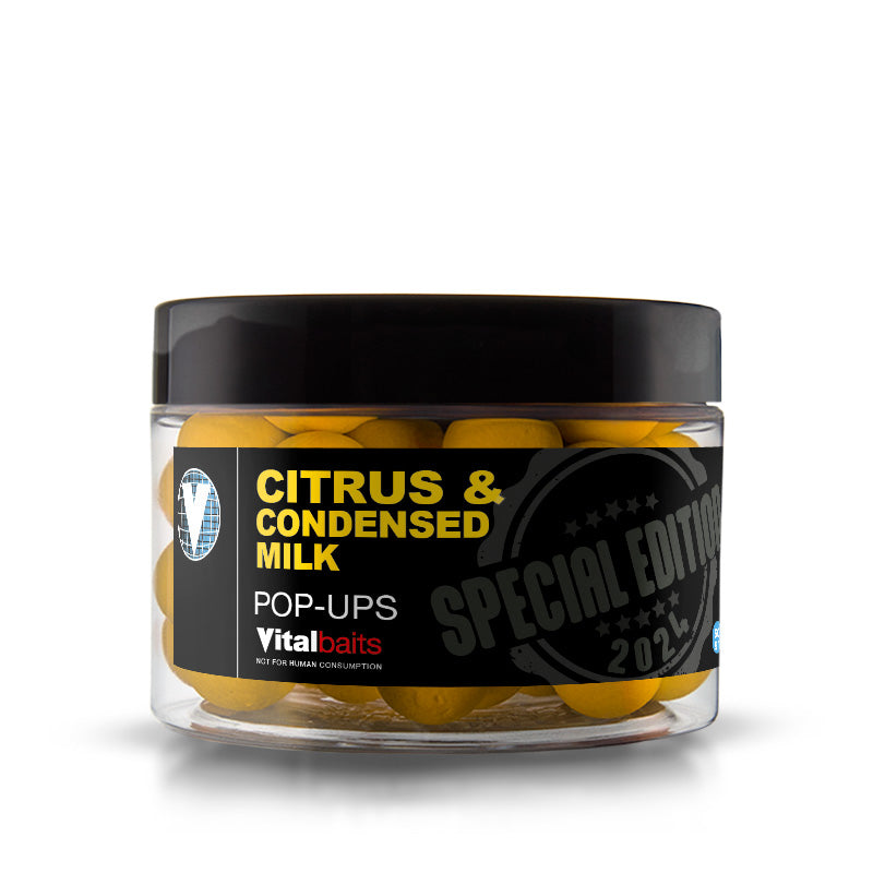 Pop ups Vitalbaits Citrus & Cond. Milk Amarillo 14 mm