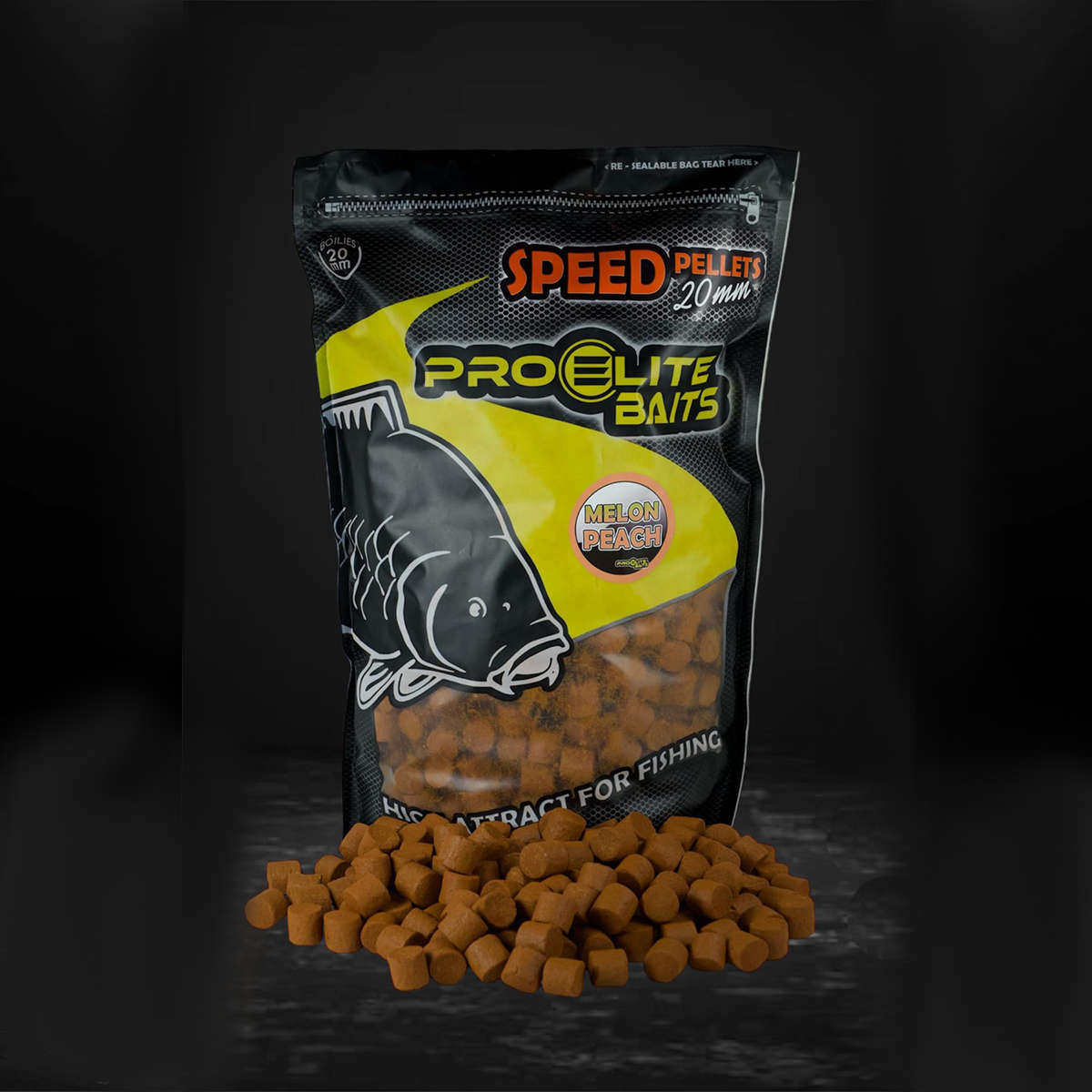 Speed Pellets Pro Elite Baits Melon & Peach 20 mm 4,5 Kg