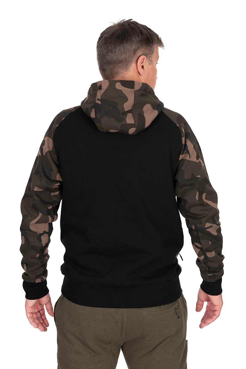 Sudadera Fox 310 Negra Camo con capucha