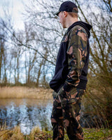 Sudadera Fox LW Negro y Camo con capucha y cremallera