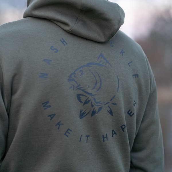 Sudadera Nash Make It Happen Carp Logo Verde