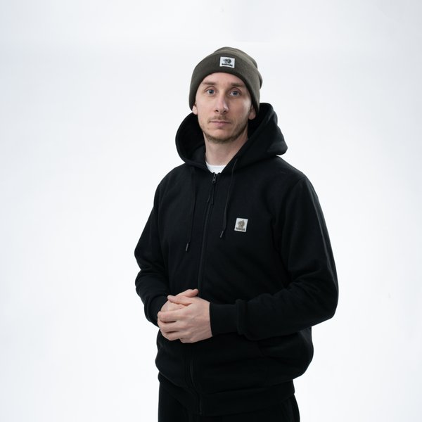 Sudadera Nash Make It Happen con cremallera Negra