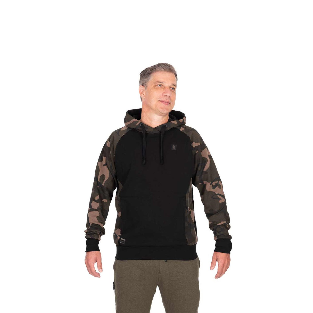 Sudadera Fox 310 Negra Camo con capucha