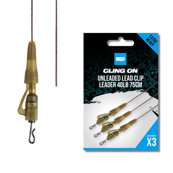 Unleaded Clip Leader Cling On Nash 40 lb