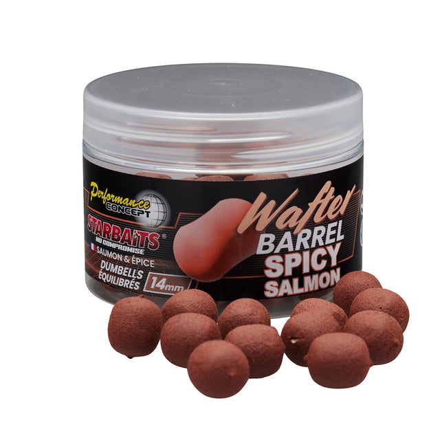 Wafters Dumbells Starbaits Barrel Spicy Salmon 14 mm - Tienda Carpfishing