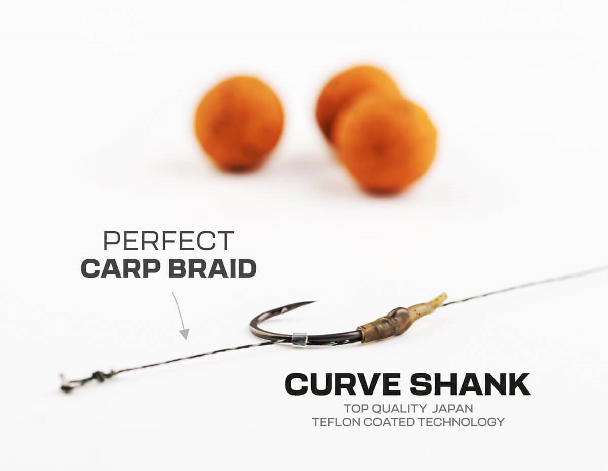 Anzuelos montados Zfish Curve Shank - Tienda Carpfishing