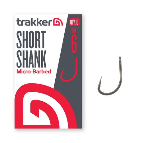 Anzuelos Trakker Short Shank Hooks (Micro Barbed) - Tienda Carpfishing