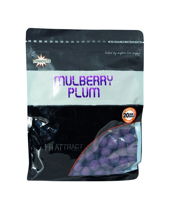 Boilies Dynamite Baits Mulberry Plum 20 mm - Tienda Carpfishing