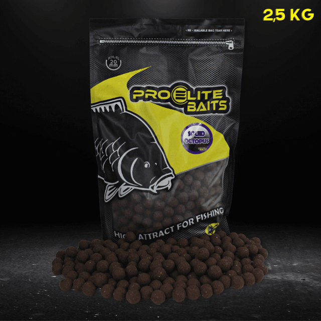 Boilies Pro Elite Baits Squid Octopus 20 mm 2,5 Kg - Tienda Carpfishing