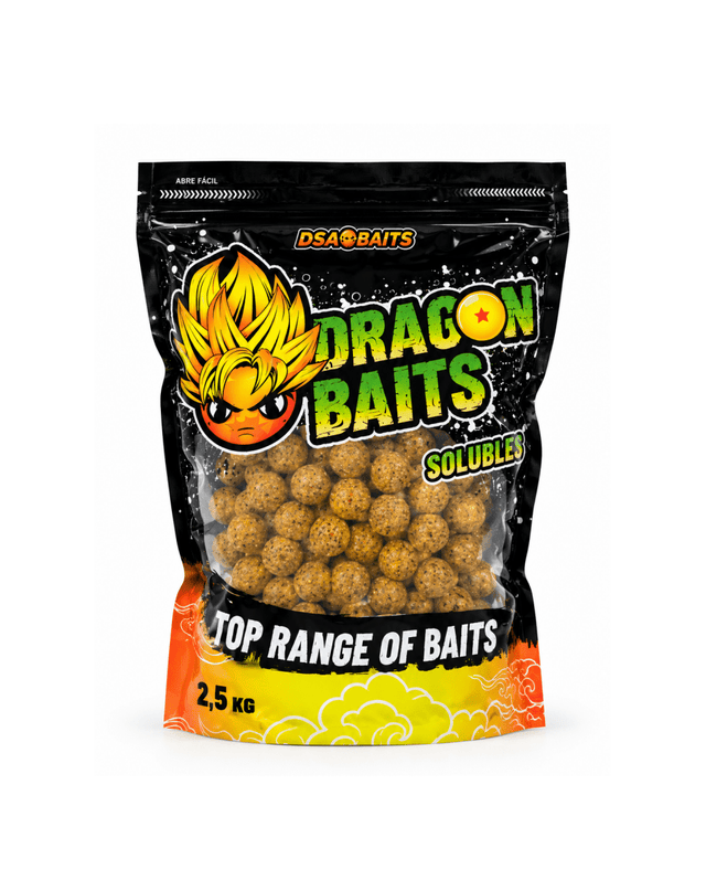 Boilies Solubles DSA Baits Top Range Dragon Baits 20 mm 2,5 kg - Tienda Carpfishing