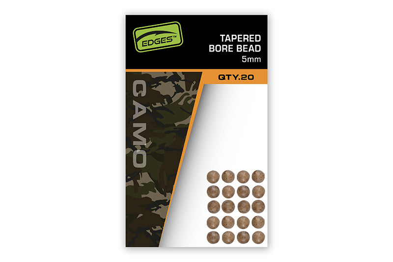Perla Fox Edges Camo Tapered Bore Bead 5mm