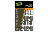 Material de montaje Fox Edges Naturals Slik Lead Clip + Pegs