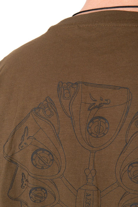 Camiseta Fox Caqui Indicator T - Tienda Carpfishing