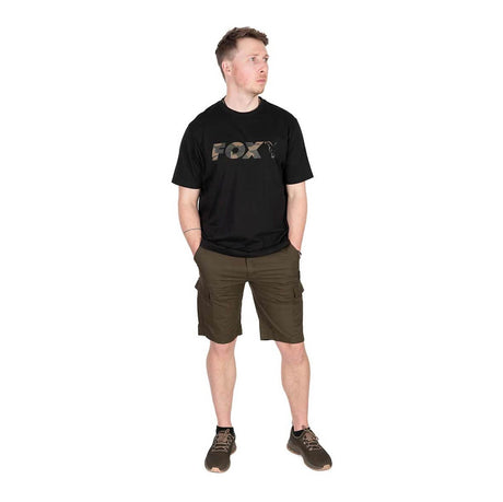Camiseta De Pesca Fox - Estampado Camuflaje, Mangas Raglán, 100% Algodón