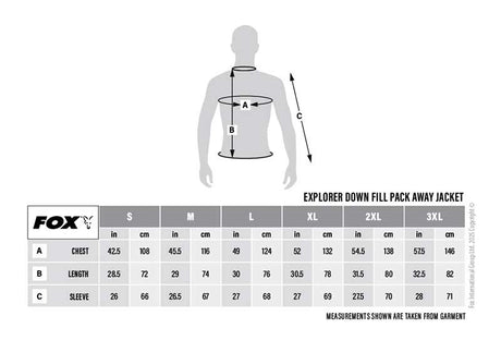 Chaqueta plegable Fox Explorer con relleno de plumón - Tienda Carpfishing