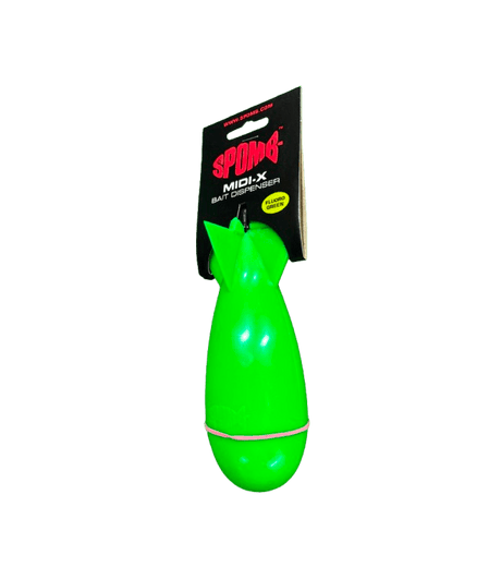 Cohete cebador Spomb Midi X Exclusive Fluro Verde - Tienda Carpfishing