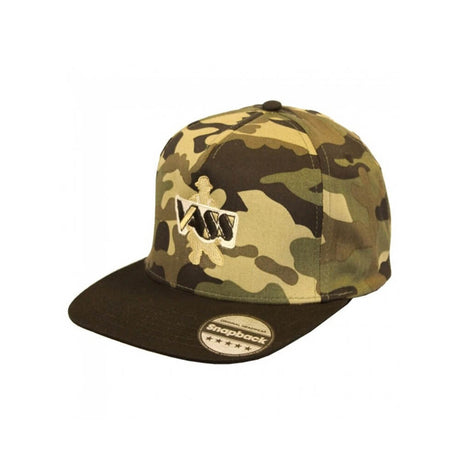 Gorra Vass VB691 Peak Camo Negra - Tienda Carpfishing