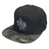 Gorra Vass VB691 Peak Negra - Gris Camo - Tienda Carpfishing