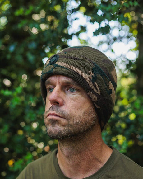 Gorro Fox Sherpa Tec Camo - Tienda Carpfishing
