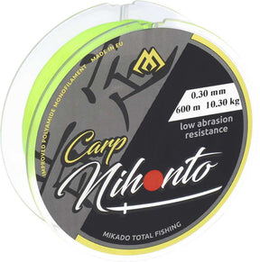 Hilo Mikado Nihonto Fluo Amarillo 600 m - Tienda Carpfishing