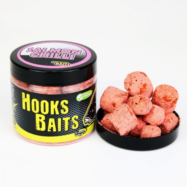 Hook Pellets en polvo Pro Elite Baits Salmón Chilli 14 - 20 mm - Tienda Carpfishing