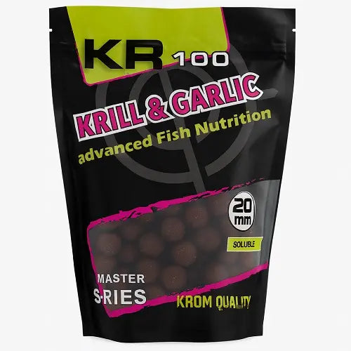Boilies Solubles Krom Quality KR100 Krill & Garlic 20 mm 800G