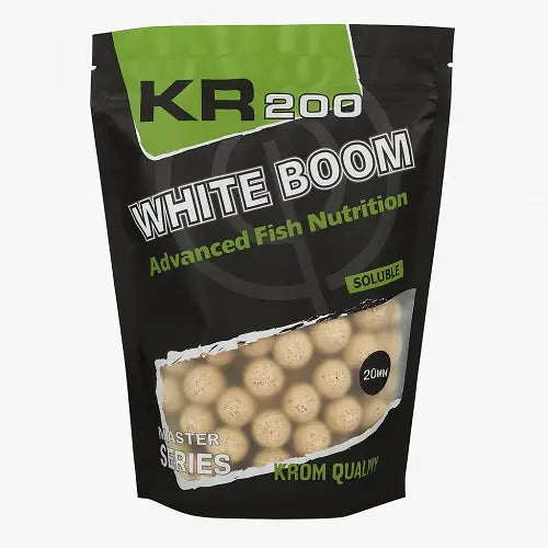 Boilies Solubles Krom Quality KR200 White Boom 20 mm 800G