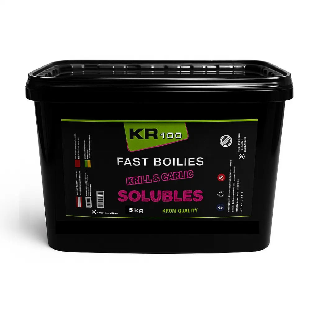 Boilies Solubles Krom Quality KR100 Krill & Garlic 16 mm 5KG