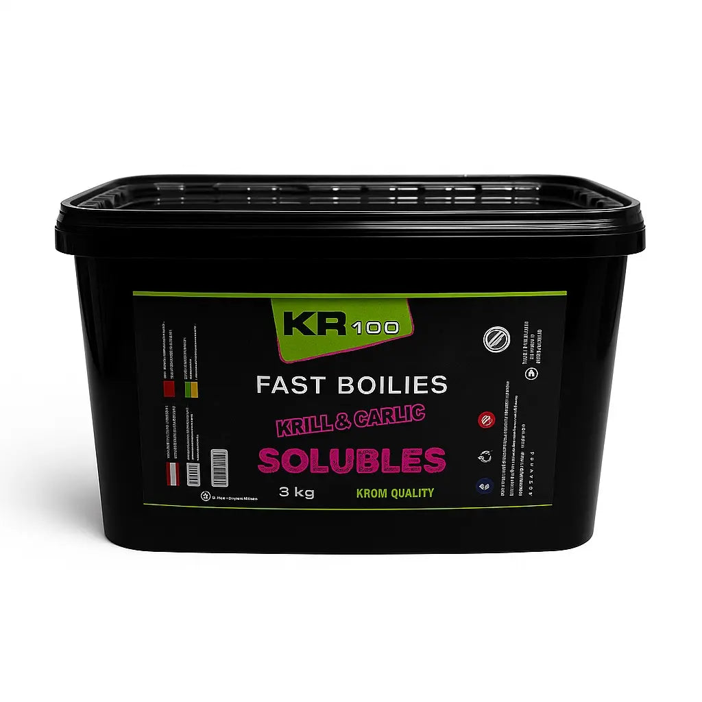 Boilies Solubles Krom Quality KR100 Krill & Garlic 16 mm 3KG