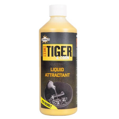 Líquido Dynamite Baits Big Fish Sweet Tiger Corn 500 ml - Tienda Carpfishing